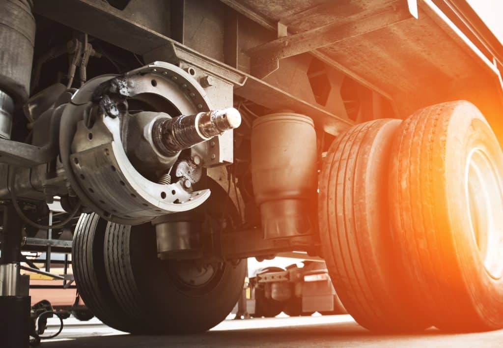 truck brake pads repairing change truck wheels maintenance